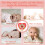 Herzförmiges Silikon/PP-Schnullerset Rot 6-18m 9