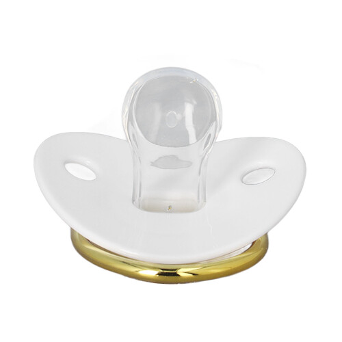 Set de chupetes con forma de corazón de silicona, blanco, 6-18 meses 2