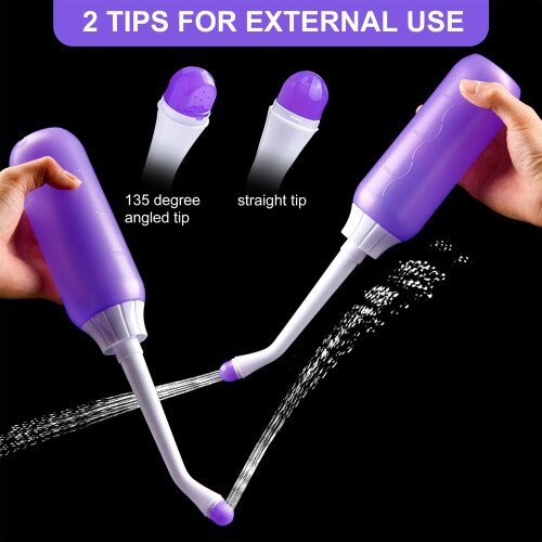 Bidet-Sprühflasche EVA/PP lila Stretch-Düse 2