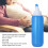 Botella de rociado para bidé azul con boquilla extensible 8