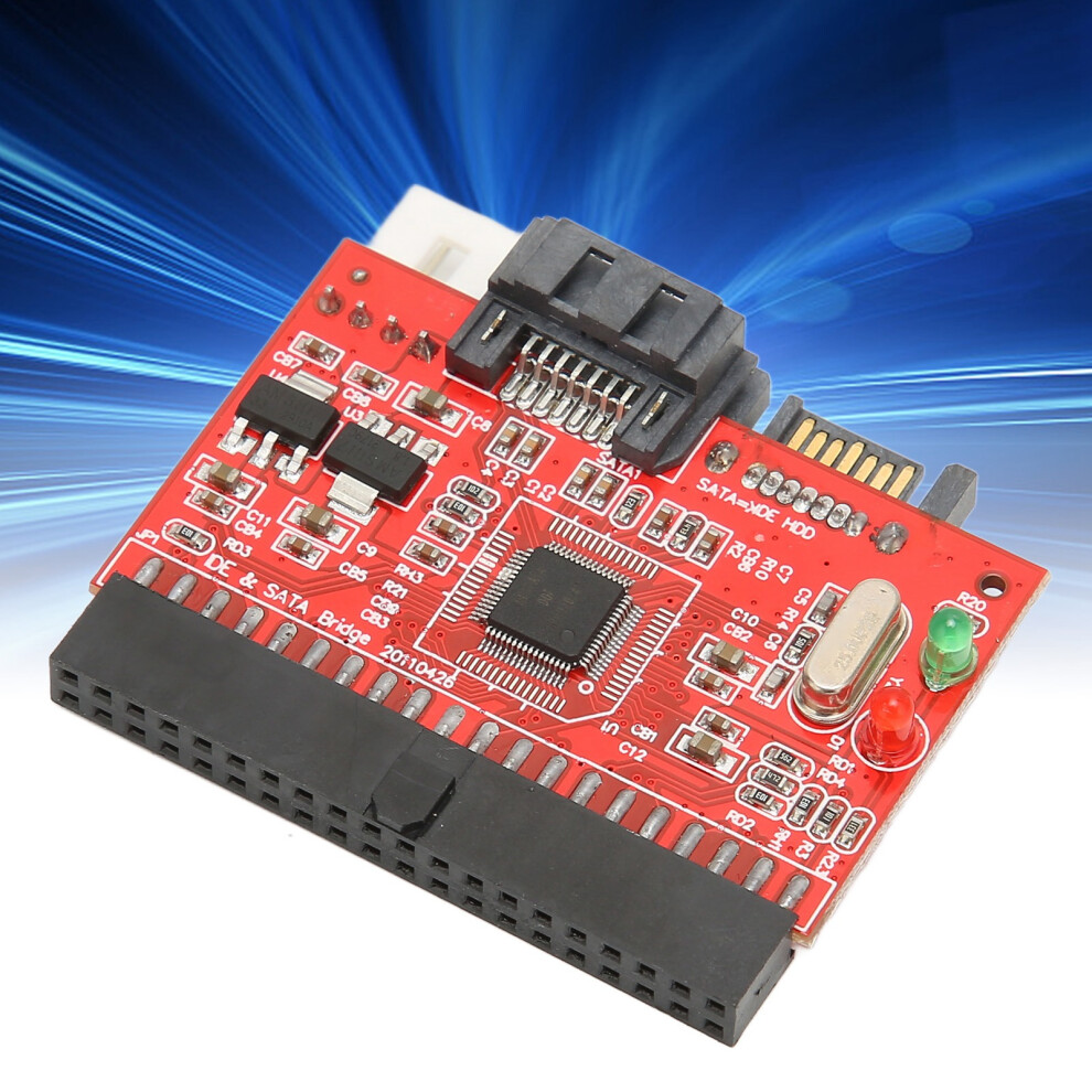 3.5In Ide To Sata Riser Card Bidirectional Conversion 1.5Gbps Support Hot Swap Ide Hard Disk Drive Adapter For Home Office 9311320830460