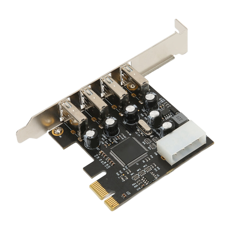 Pci E To Usb Expansion Card Hub 4 Usb2.0 Ports Support Hot Plug Internal Usb Hub For Win 10 8 7 For Linux For Os X 7681320830473
