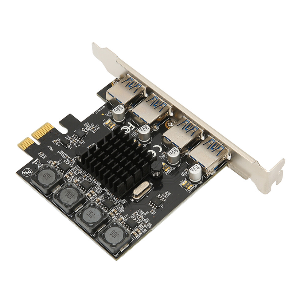 Pcie To Usb Expansion Card 4 Usb 3.0 Ports 5Gbps High Speed Self Powered Usb3.0 Hub Controller For Win For Linux 4281320833745