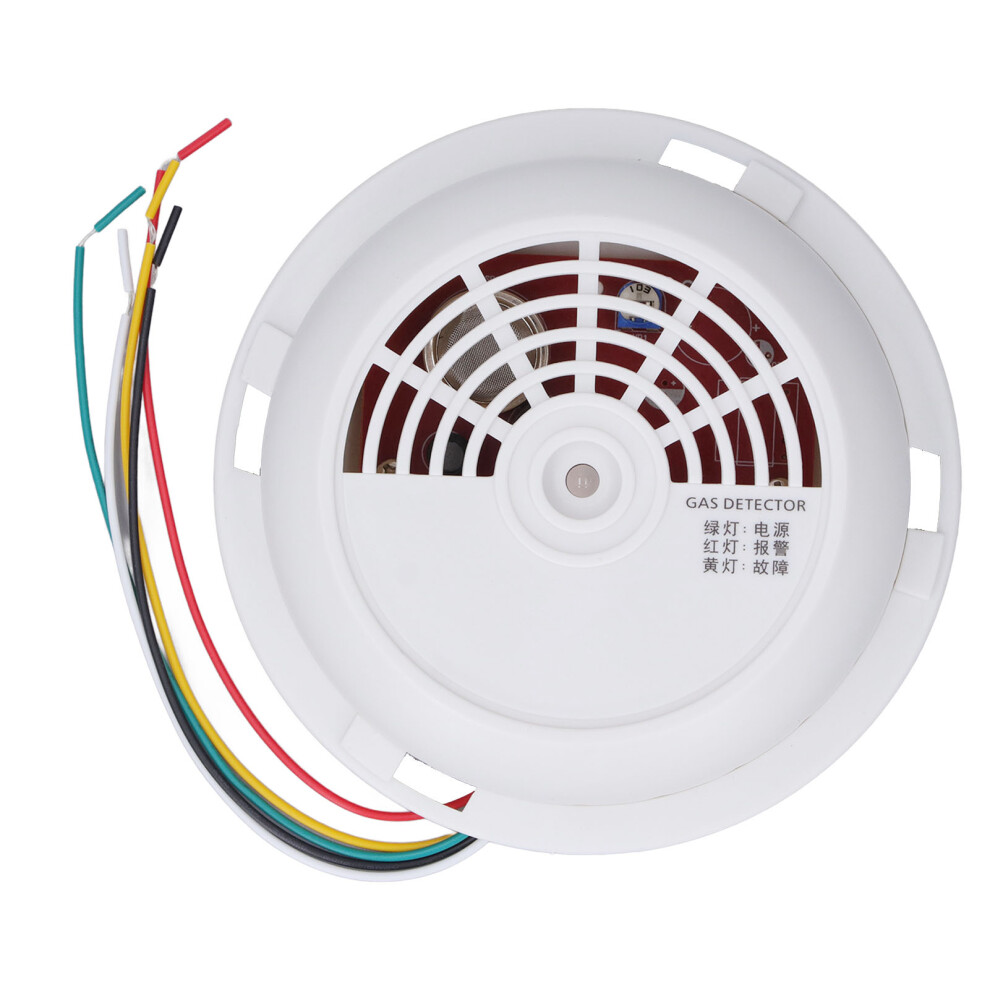 Natural Gas Detector Abs Ceiling Network Alert Sound And Light Alert Gas Alarm For Home Safe 12Â28V 8471320835818