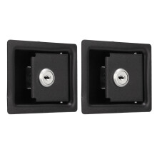 Pestillo de la manija para RV, 2 piezas, acero al carbono, aleación de zinc, cerradura de panel empotrado para caja de herramientas
