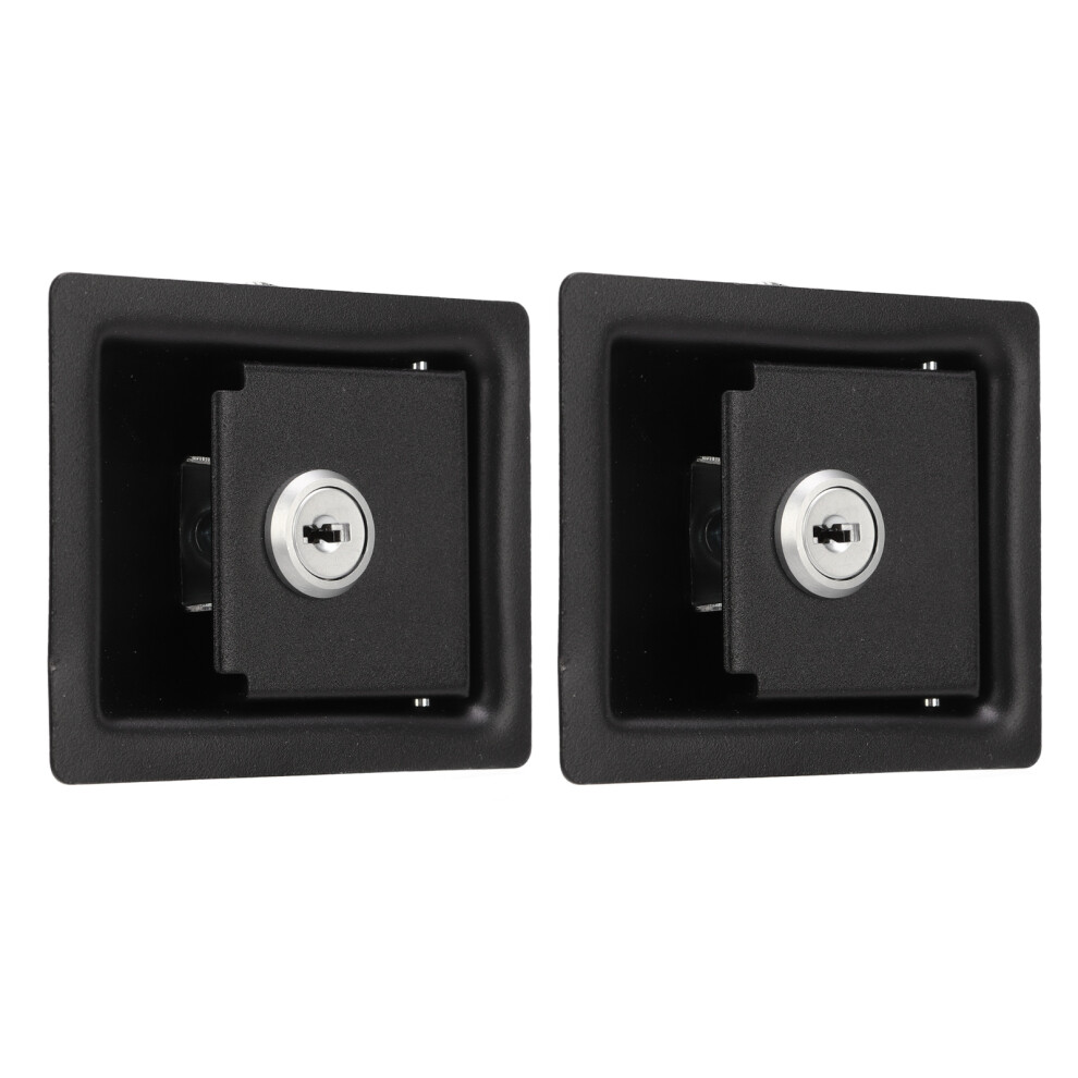 2 Pcs Rv Handle Latch Carbon Steel Zinc Alloy Embedded Panel Toolbox Cabinet Lock For Trailers Car 9461320835962