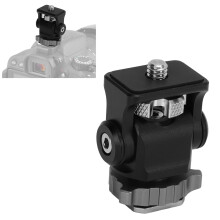 Field Monitor Swivel Mount Aluminium Alloy 1/4in Screw Interface Field Monitor Mount Holder Bracket for DSLR