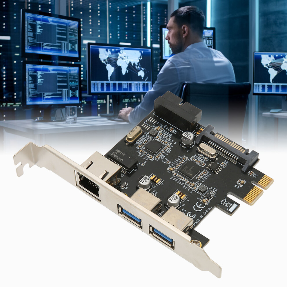 Pcie To Usb3.0 Expansion Card Usb3.0 Sata 15Pin Power High Speed Pcie To Rj45 Expansion Card For Network Computer 4061320837963