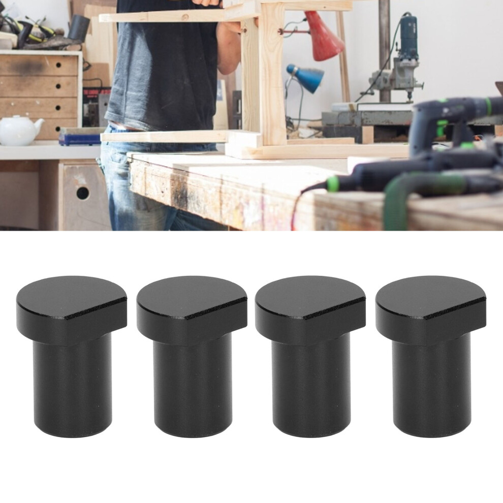 4Pcs Woodworking Desktop Limit Blocks Multifunctional Workbench Peg Brake Stops 20Mm Diameter Black 7601320838507