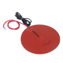 Almohadilla calefactora circular de silicona 120W 180mm/7.1in