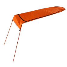 Kayak Sun Shade Canopy Waterproof Oxford Fabric Foldable Easy to Install Portable Kayak Sunshade Awning for Boat Canoe Orange