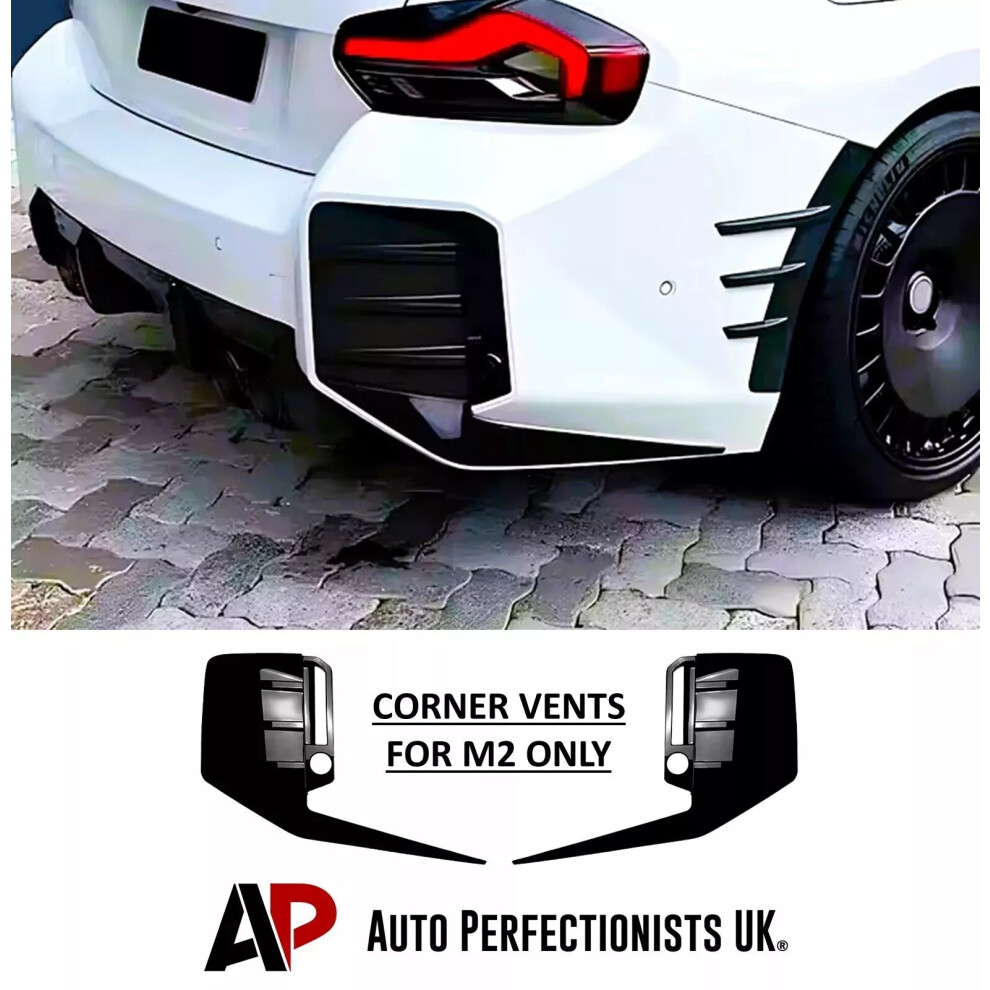 For Bmw M2 G87 Rear Corner Diffuser Side Vents Body Kit M Performance Black 5061072667152