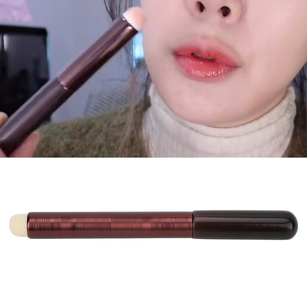 Lipstick Brush Portable Artificial Fiber Round Head Smudging Small Concealer Brush