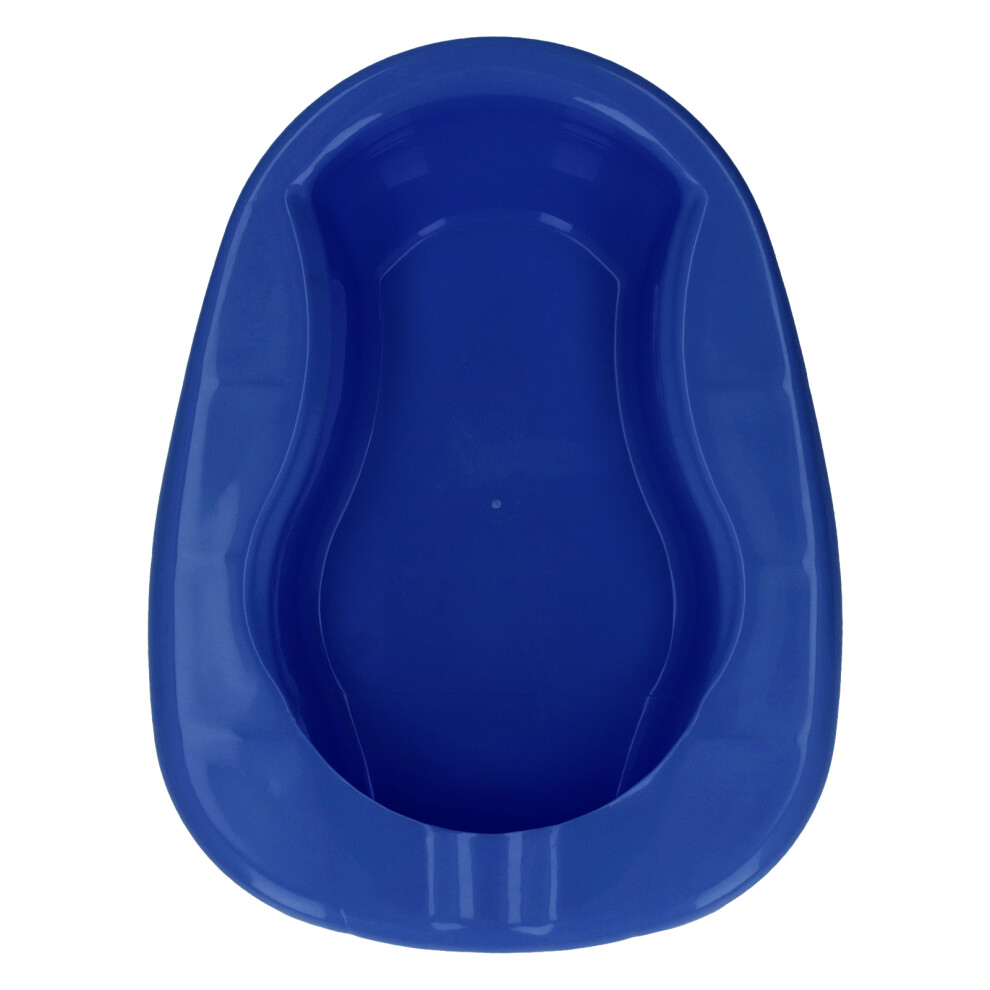 Nursing Bedpan Heavy Duty Urinal Bedpan Slipper Bedpan With Lid For Elderly Bed Bound Adults Dark Blue 4631320845789