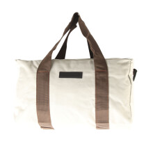 Bolsa de herramientas de boca ancha de 20 pulgadas, lona gris, gran capacidad