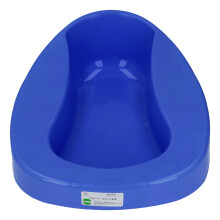 Bacinilla para cama cómoda y grande con inclinación de 10 apta para personas mayores y mujeres embarazadas azul