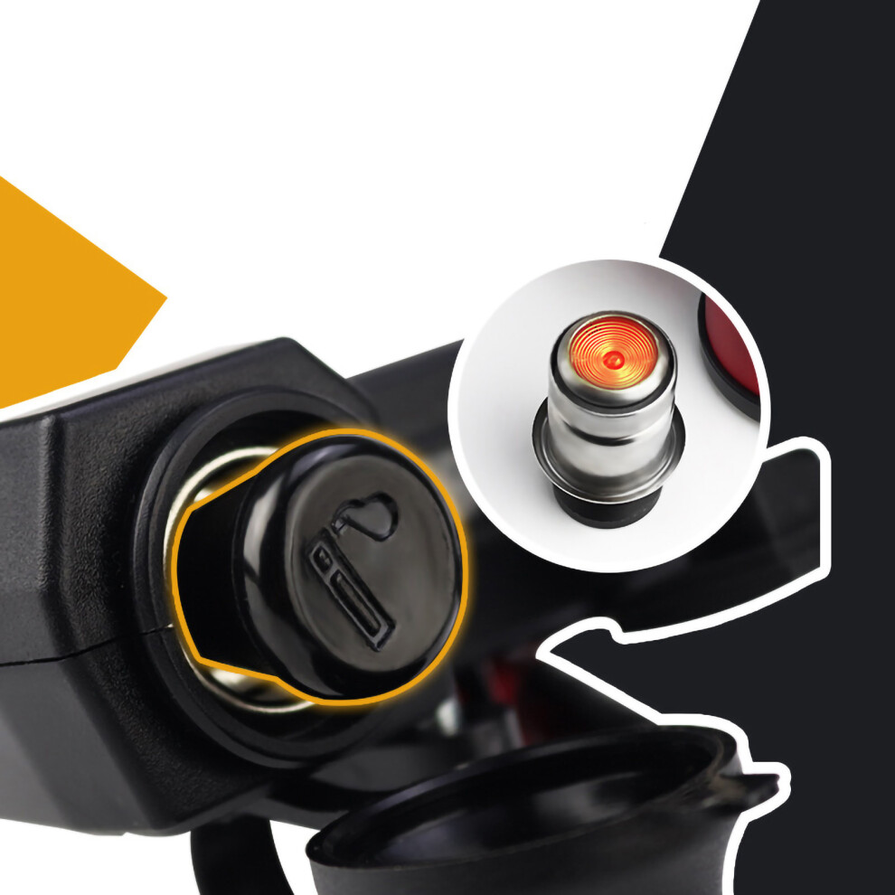 Motorcycle Phone Charger Multifunction Motorcycle Dual Usb Adapter Fast Charging With Voltmeter Cd-3197(2 In 1) 4981320848144