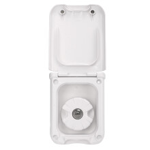 Schwerkraft-Wasserzulauf quadratische weiße Schlüssel 114x90mm