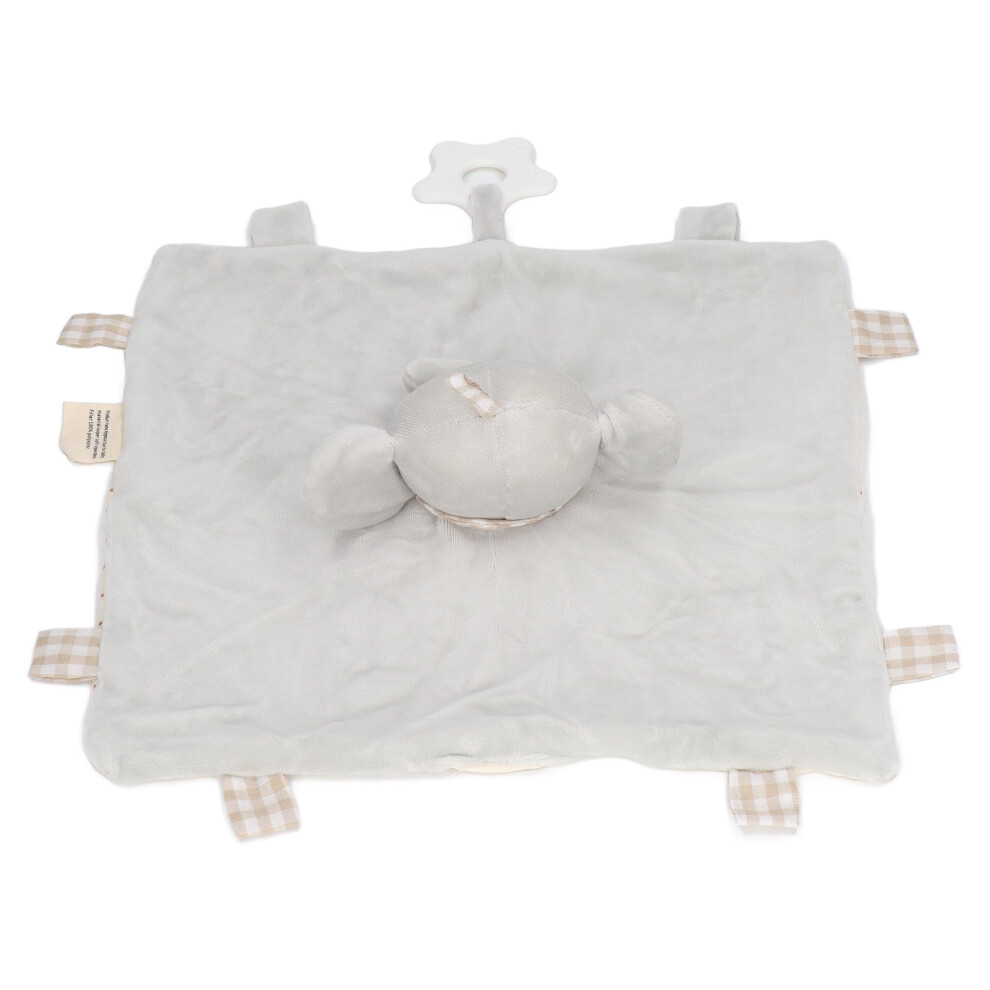 Baby Elephant Teething Dolls Elephant Teething Teether Blanket Soft Infant Security Blanket