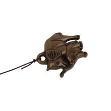 Vintage-Windspiele aus Kupferlegierung - glücklicher Elefant