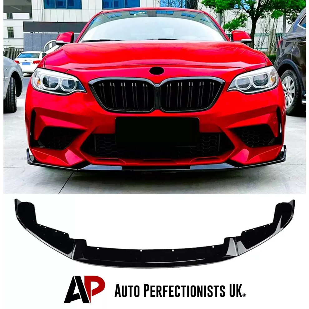 For Bmw M2 F87 Front Splitter Spoiler Lip M Sport Performance Kit 16-21 5061072663895
