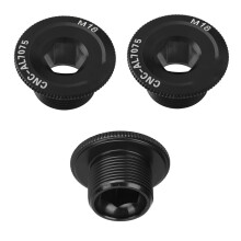3 piezas de tornillos de biela de aleación de aluminio M18, negros