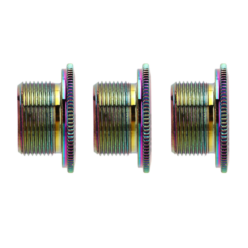 3Pcs M19 Crank Cover Screws Rustproof High Accuracy Aluminum Alloy Bike Crank Cover Screws For Mountain Bike Dazzling 7611320855435
