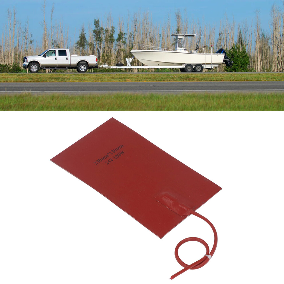 Fuel Tank Heater Pad 100W 230Mm Length 130Mm Width Fast Heating Waterproof Silicone Heating Pad Dc24v 8281320856573