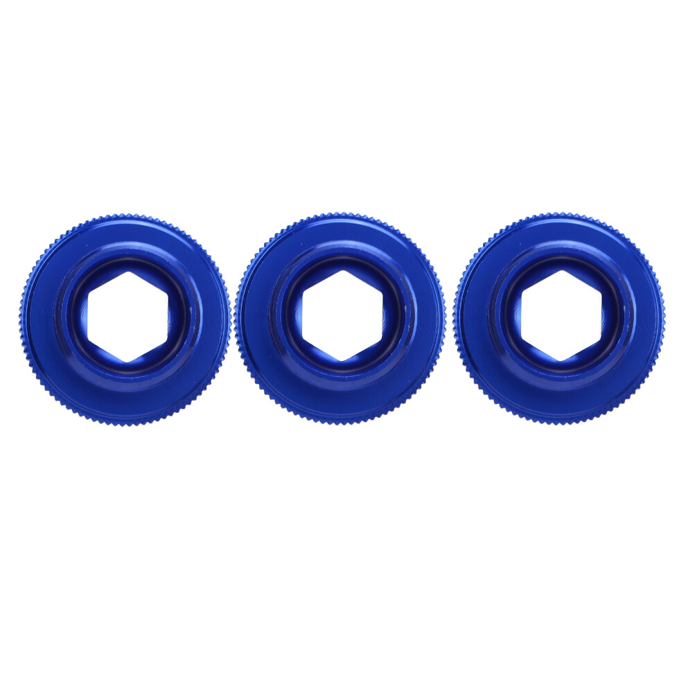 3Pcs M19 Crank Cover Screws Rustproof High Accuracy Aluminum Alloy Bike Crank Cover Screws For Mountain Bike Blue 3011320855567