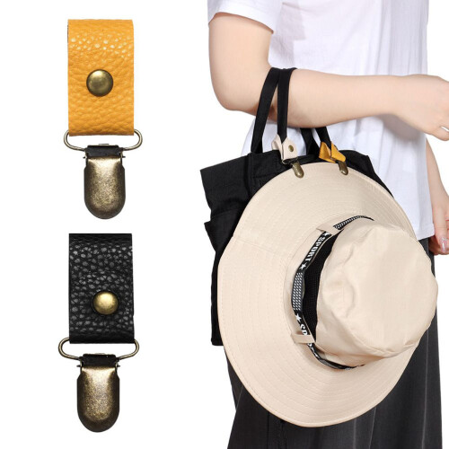 PU-Leder-Halter für Taschenhutclip 9x2.5cm 1