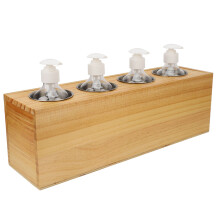 Massage Oil Heater 4 Bottles Constant Temperature Quick Heating Removable Lotion Warmer 110‑240V US Plug