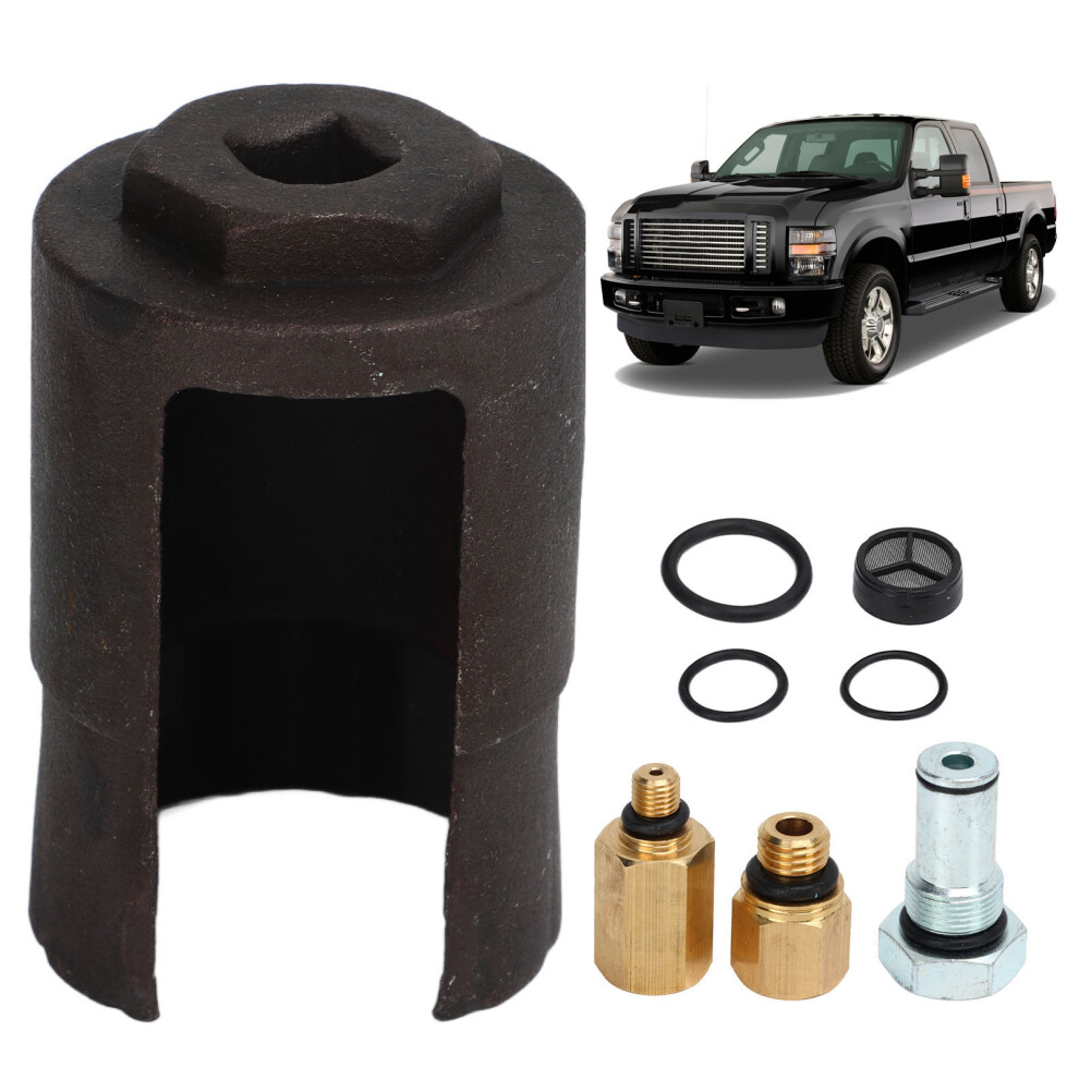 Injector Pressure Regulator Ipr Socket Air Test Fitting Seal Kit 3C3z9h529a Replacement For Ford F250 F450 F550 6.0L 8011320869606