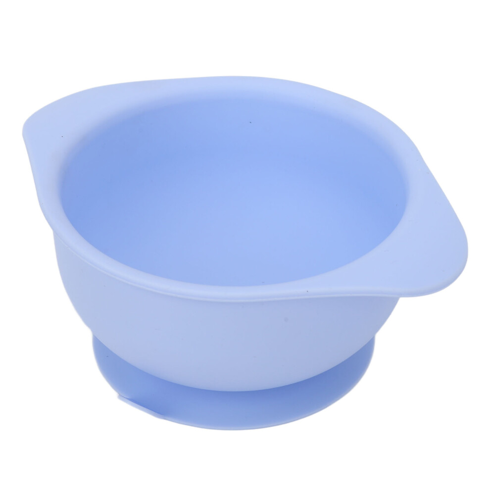 Silicone Bowl With Suction High Temperature Resistance Anti Turning For Children Elderly Light/Blue