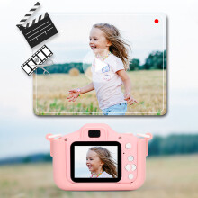Video-Kleinkindkamera 32 GB 2,0 Zoll rosa Silikon