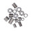 75 piezas 303 SS insertos roscados kit M4–M10 15