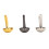 300 Stk. 10 mm Mini-Bradnägel Silber, Gold, Silber-Grau 10