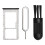 Redmi Note 8 Pro SIM-Kartenfach-Set Schwarz 0,11 oz 2