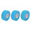 3 Rollen Face Tape 2,5 cm x 5 m hellblau V-Form 16