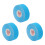 3 Rollen Face Tape 2,5 cm x 5 m hellblau V-Form 14