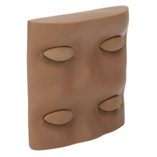 Kaffee Farbton 11x10.5x3 cm Mannequin Wimpern Übungsmodell