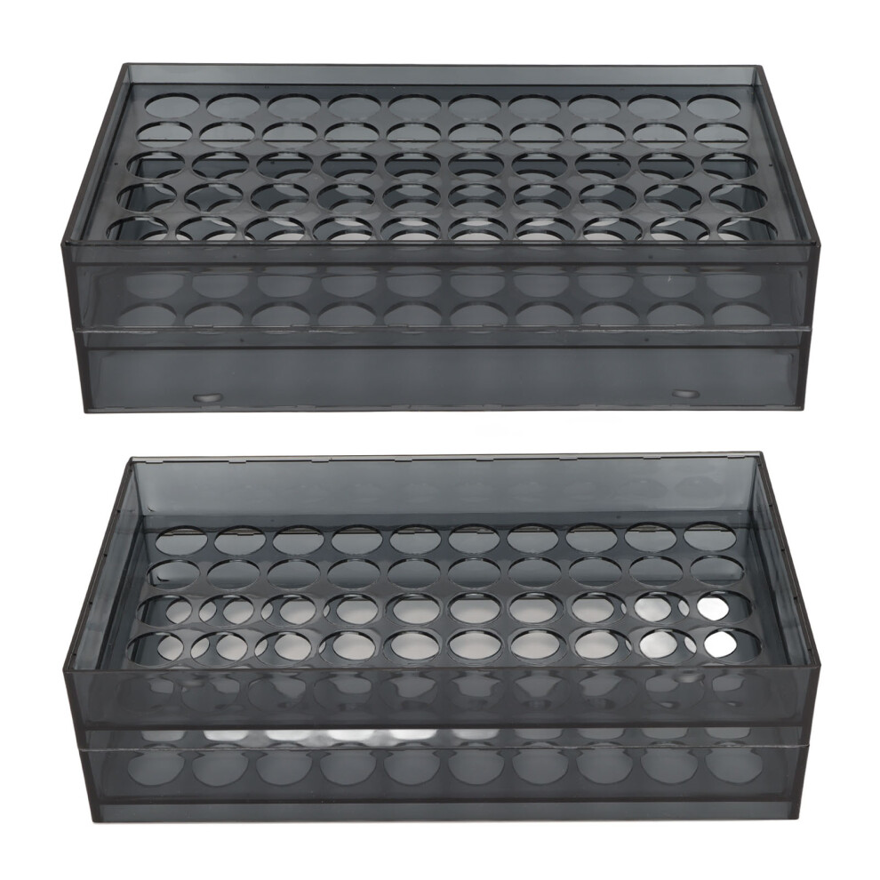 Tattoo Ink Rack 50 Holes Transparent Thickened PC 1.2in Hole Diameter Tattoo Bottle Holder for Tattoo Shop