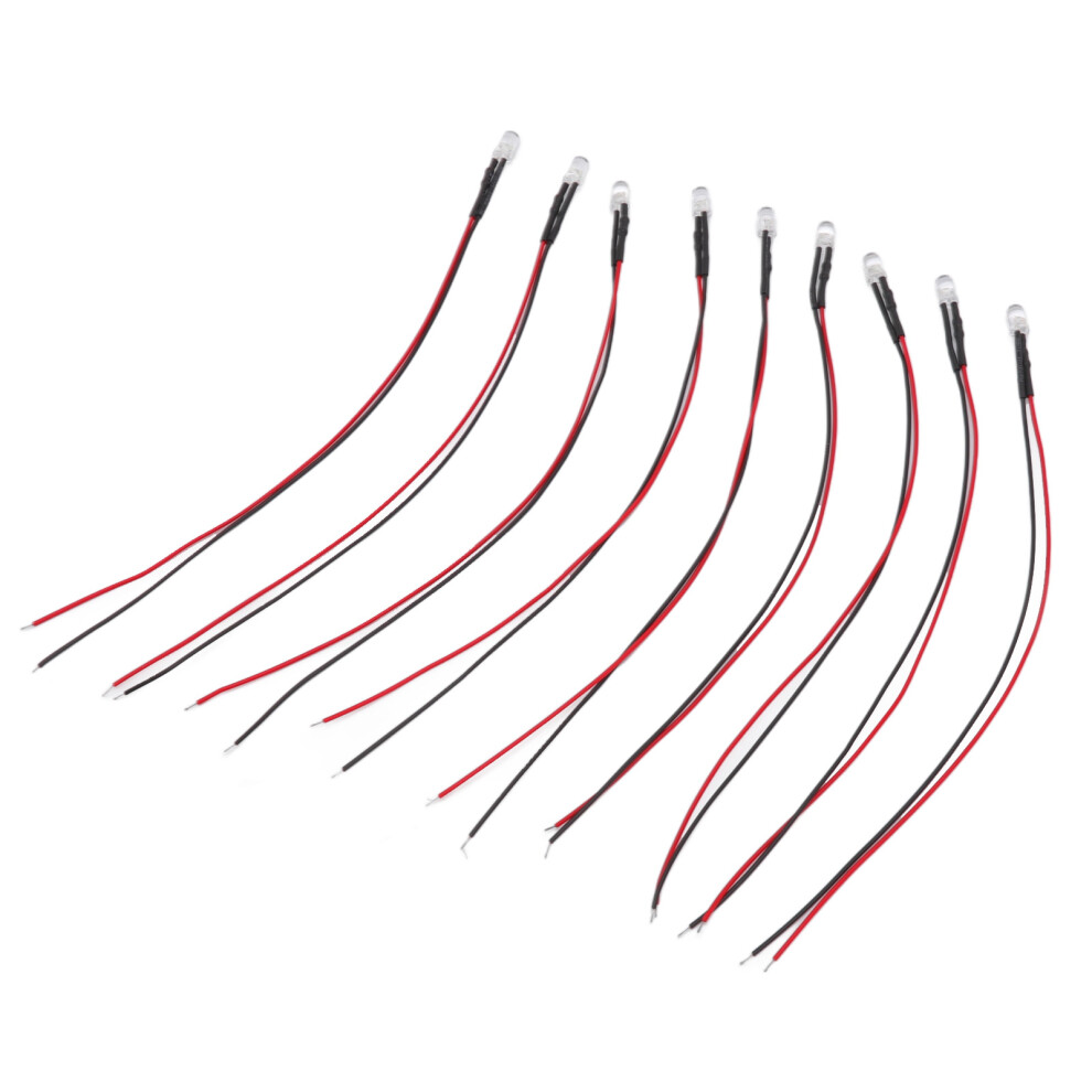 10Pcs Lights Emitting Diodes 5Mm Prewired Electronic Led Light Diodes For Decoration 5Â12V Green Light 4911320875147
