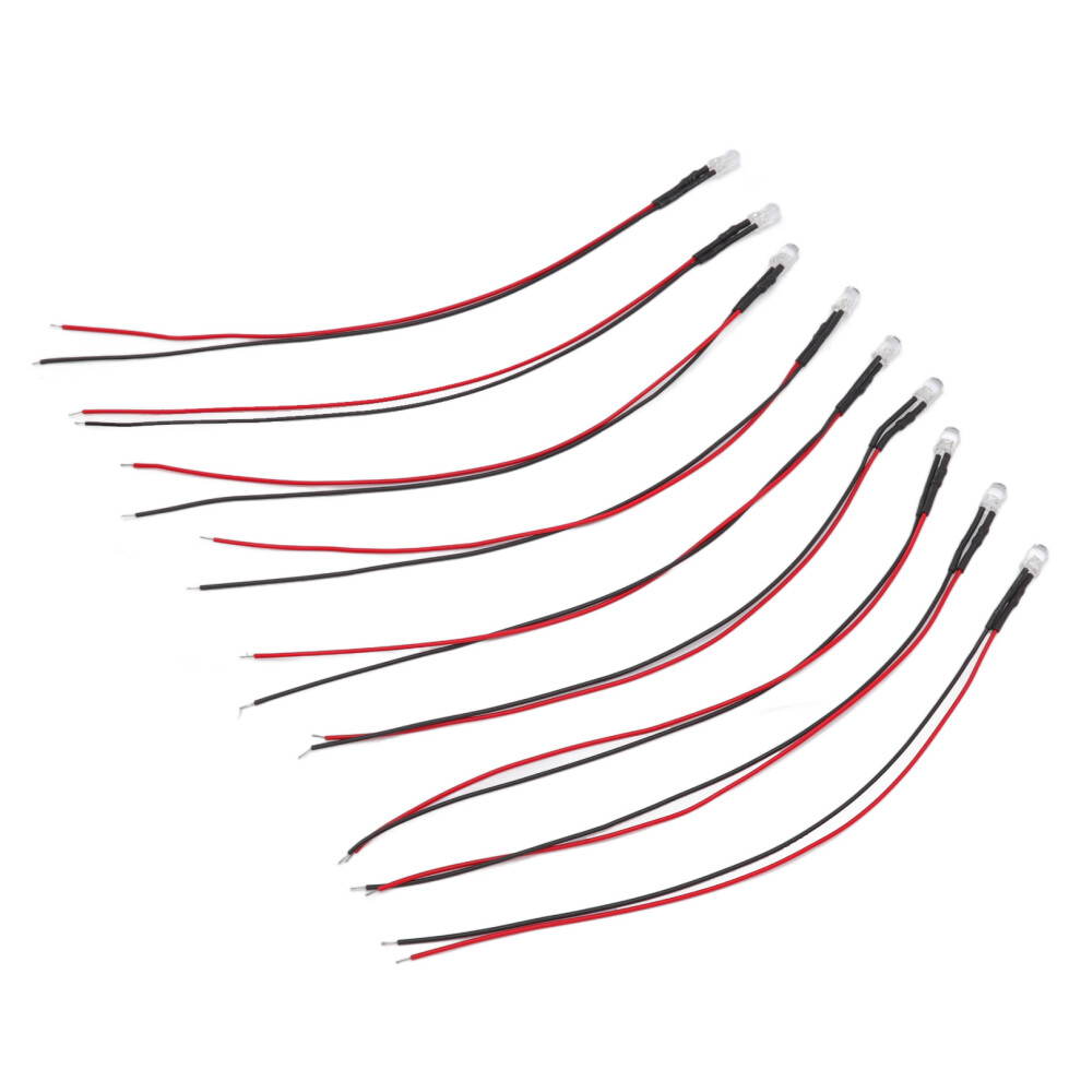 10Pcs Lights Emitting Diodes 5Mm Prewired Electronic Led Light Diodes For Decoration 5Â12V Purple Light 8431320875191
