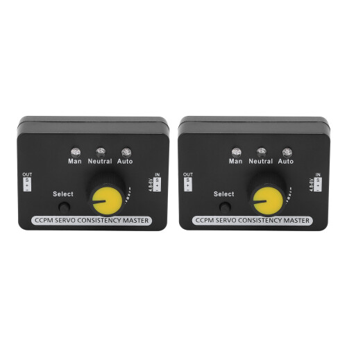 2PCS RC Servo Tester Manual Speed Regulation MCU Control Servo Consistency Master for Motor DC4.8‑6V 1