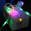 5m 50 LEDs Satinband-Lichterkette Gold/Silber 6