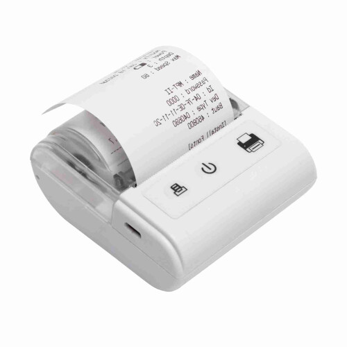 JK-5803P Schwarzer Mini-Drucker 2000 mAh 8,2  8,7  4,2 cm