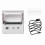JK-5803P Schwarzer Mini-Drucker 2000 mAh 8,2  8,7  4,2 cm 3