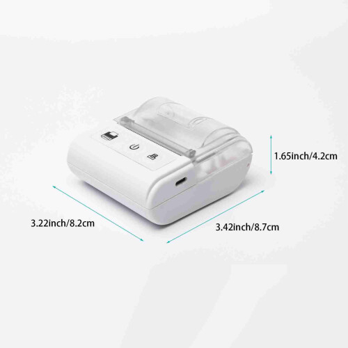 JK-5803P Schwarzer Mini-Drucker 2000 mAh 8,2  8,7  4,2 cm 1