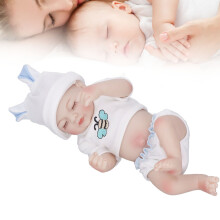 Simulierte Silikon-Babypuppe 28 cm, mit geschlossenen Augen