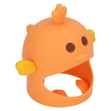 Chick chupete mordedor de silicona 2 tallos naranja